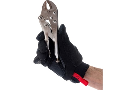 Зажим с фиксатором SKRAB 180мм полукруглый захват 22558