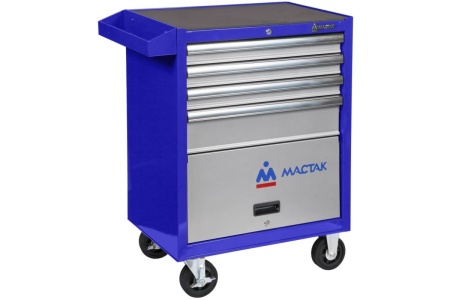 Набор инструментов МАСТЕР 205 предметов МАСТАК 52-04205B в синей тележке