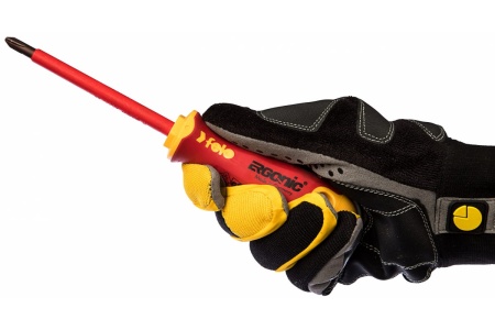 Диэлектрическая крестовая отвертка Felo Ergonic +/- H 2X 100 41620390