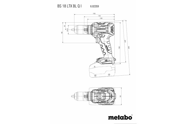 Аккумуляторный винтоверт Metabo BS 18 LTX BL Q I 602359650