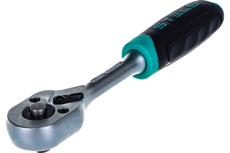 Ключ-трещотка 1/4", 72 зуба, с быстрым сбросом, CrV STELS 14025