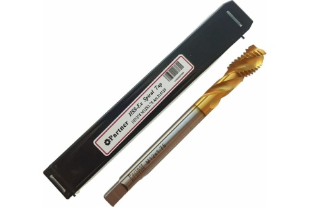 Метчик Partner M12х1.75 HSSE, DIN376, спиральная канавка, Н6, TiN 315120