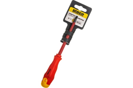 Отвертка SL 4х100мм Biber Диэлектрик 85592 тов-079501