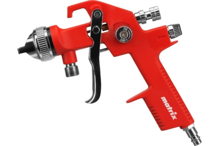 Пневматический краскораспылитель с нижним бачком MATRIX HVLP, V 1 л, сопло диаметром 1.4 мм 57319