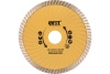 Диск алмазный отрезной Турбо волна мелкая (125 мм; 22.2 мм) для угловых шлифмашин Fit 37523