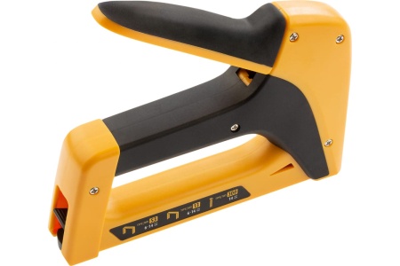 Мебельный степлер DENZEL пластиковый корпус, тип 53, 6-14 мм, тип 13, 6-14 мм, тип 300, 14 мм 40210