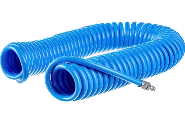 Шланг пневматический витой полиуретановый (15 м; 12х8 мм; 20 бар) AIRBOSS PUR-1215M