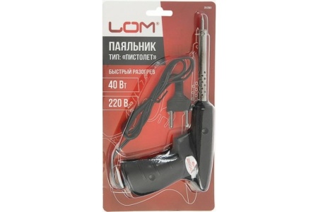 Паяльник-пистолет LOM, 40 Вт, 220 В 2812961