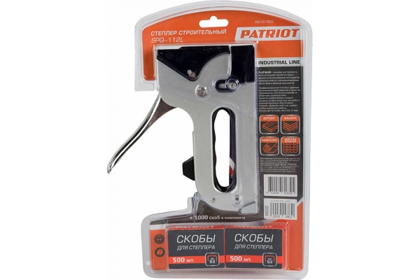 Степлер, скобы тип 53 6-14мм PATRIOT Platinum SPQ-112L 350007503