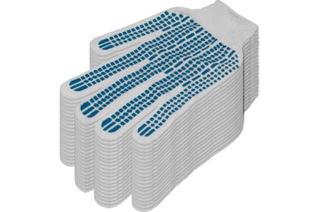 Перчатки х/б с ПВХ Россия Протектор 10 класс, 10пар/уп 67806