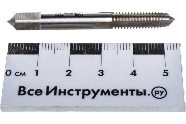 Машинно-ручной метчик, одинарный, для нарезания метрической резьбы ЗУБР М6 x 1,0 4-28005-06-1.0_z01