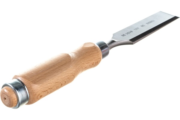 Плоская стамеска Narex с деревянной светлой ручкой 30 мм 810130