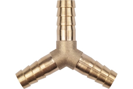 Тройник Y-образный елочка 8 мм, латунь, в блистере AV Steel AV-700335B блистер