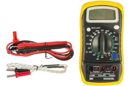 Цифровой мультиметр IEK Master MAS838L TMD-3L-838