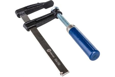 F-образная струбцина 50 x 150 мм, деревянная рукоятка КОБАЛЬТ 917-064