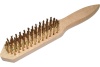 Щетка IZELTAS 4-х рядная, металл, с деревянной ручкой 0741550004