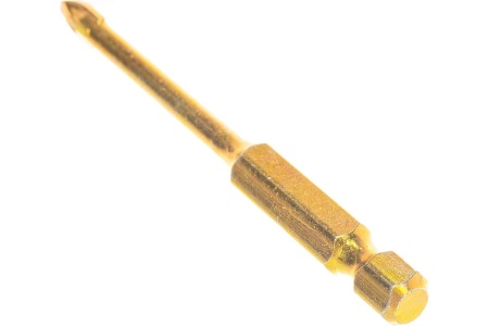 Сверло по кафелю (4х69 мм; 4 режущие кромки; титановое покрытие; U-хвостовик под биту) FIT 35474