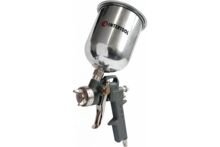 Пневматический краскопульт INTERTOOL HP, форсунка 1.5 мм, бачок 600мл PT-0205