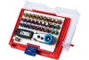 Набор вставок бит 1/4, TORX, HEX, PZ, PH, SLOT, 33 предмета МАСТАК 058-10033C