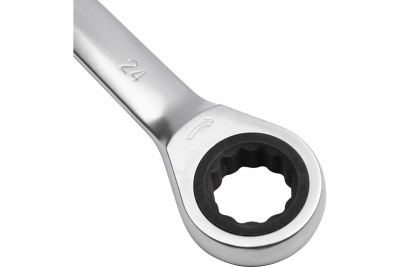 Комбинированный ключ с трещоткой 24мм AV Steel  AV-315024