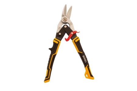 Ножницы по металлу Denzel 270мм, прямой и левый рез, сталь-СrMo, трехкомп.рук-ки 78372