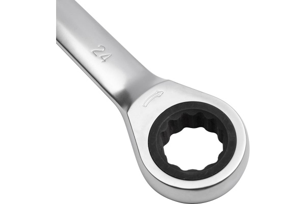 Комбинированный ключ с трещоткой 24мм AV Steel  AV-315024