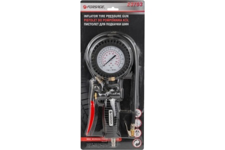 Пистолет для подкачки шин с аналоговым манометром и шлангом Forsage f-23703 56349