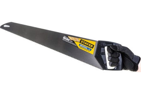 Универсальная ножовка пила Stayer "Universal", 500мм,7TPI, закаленный зуб, рез вдоль и поперек волокон, для средних заготовок, фанеры, ДСП, МДФ, 15050-50_z03