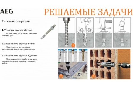 Компактный перфоратор AEG BBH18C-0 4935464984 Компактный перфоратор AEG BBH18C-0 4935464984