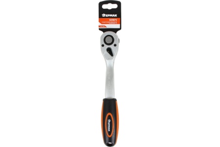 Трещоточный ключ ЕРМАК с изогнутой рукояткой 3/8 736-202