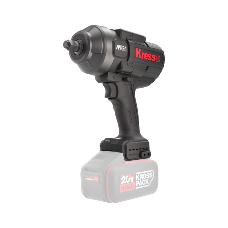 Гайковерт аккумуляторный бесщеточный KRESS KU33.91, 20В, 1/2", 1300 Нм, без АКБ и ЗУ, кейс