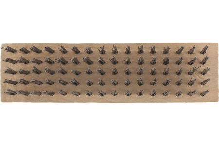 Зачистная 5-и рядная щетка, закаленная прямая проволока, плоская, деревянная СИБРТЕХ 74810