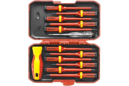 Набор диэлектрических отверток до 1000В, 13шт STAYER PROFI 25146-H13