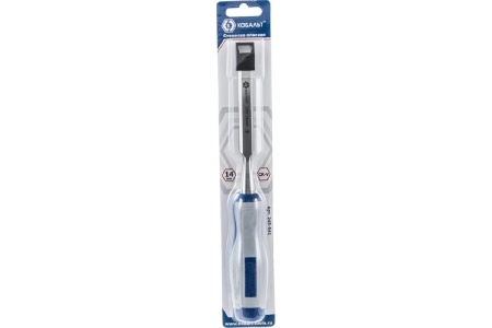 Плоская стамеска (14 х 140 мм, CR-V, блистер) КОБАЛЬТ 245-541