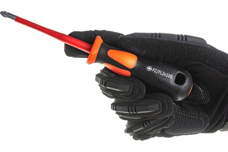 Диэлектрическая отвертка КВТ Слим PZ/FL2 100 78594