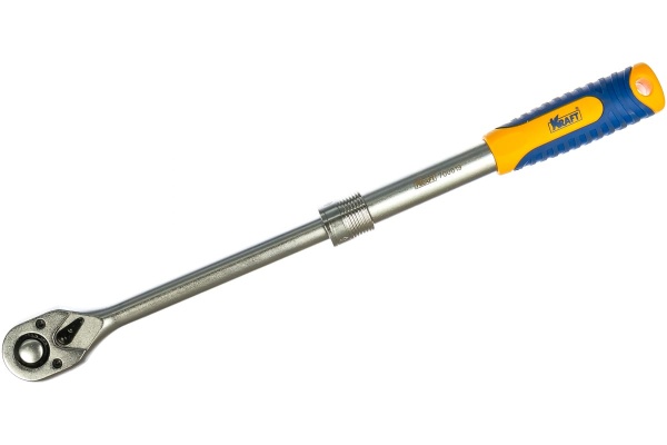 Трещоточная рукоятка с быстрым сбросом 1/2 Dr телескопическая KRAFT KT 700619