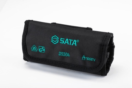 Набор комбинированных изолированных составных отверток Sata 10 предметов, пласт. кор. бл. 9304