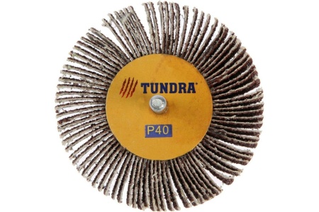 Круг лепестковый радиальный (80х30х6 мм; Р40) ТУНДРА 1875468