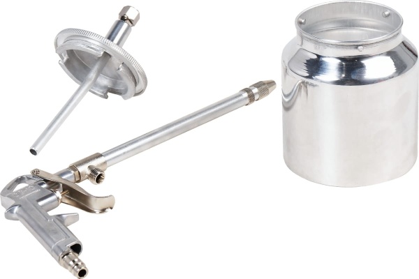 Моечный/мовильный пистолет Airline ПМ5 металл, бачок байонет 850 мл PRO ATBU061 Моечный/мовильный пистолет Airline ПМ5 металл, бачок байонет 850 мл PRO ATBU061