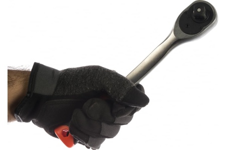 Трещотка 1/2 дюйма 72 зуба 255мм с двухкомпонентной изогнутой ручкой AV Steel  AV-528623