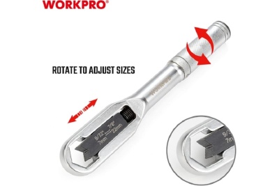 Универсальный разводной ключ WORKPRO 7-22 мм WP272015