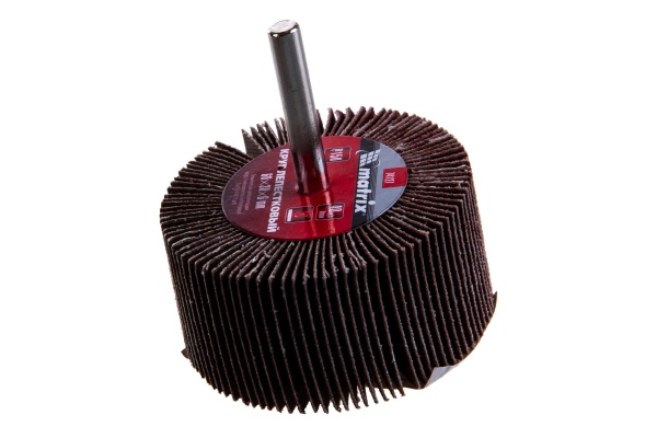 Круг лепестковый (60x30x6 мм; Р 150) для дрели MATRIX 74127