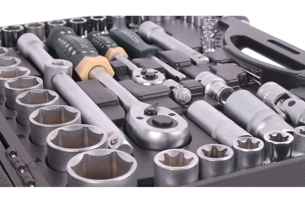 Набор торцевых головок и вставок ROCKFORCE 1/2"х1/4"DR 6-гранных 108 предметов RF-41082-5EURO