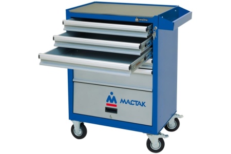 Инструментальная тележка МАСТАК ОПТИМА 5 полок и отсек, синяя 522-05581MB