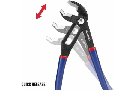 Переставные быстрорегулируемые клещи WORKPRO 200 мм, 8 дюймов WP231086