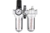 Фильтр влагоотделитель  двойной AFRL802 1/4" с регулятором и лубрикатором Pegas PGS-4701