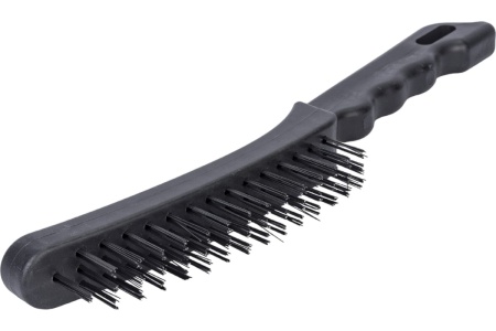 Металлическая щетка с пластиковой ручкой ON 3-х рядная 20-01-103