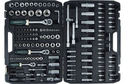 Набор инструмента ROCKFORCE 1/4",3,8",1/2" DR 6-гранный 4-32мм 172пр. RF-41723-5