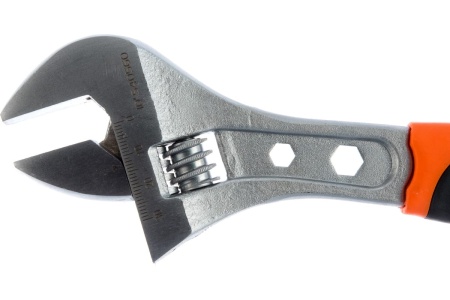 Разводной ключ HARDEN профессиональный, 250 мм, 2-х комп. рукоятка 540560