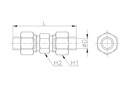 Соединитель механический 4 мм CDC Pneumatics CUC 0402